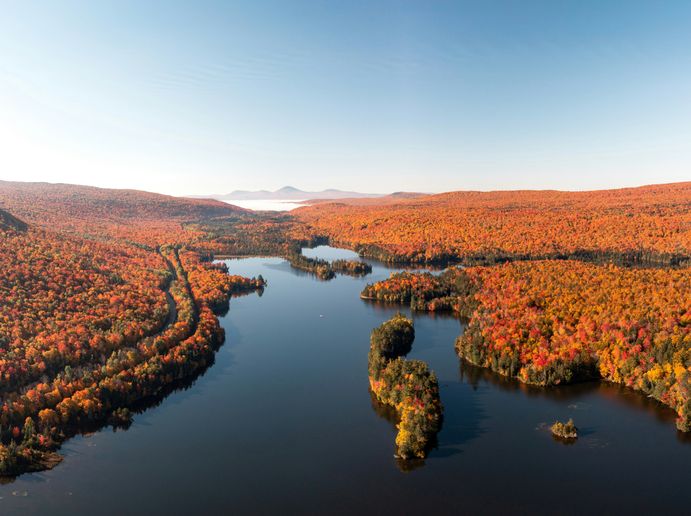 Maine New England in herfstkleuren